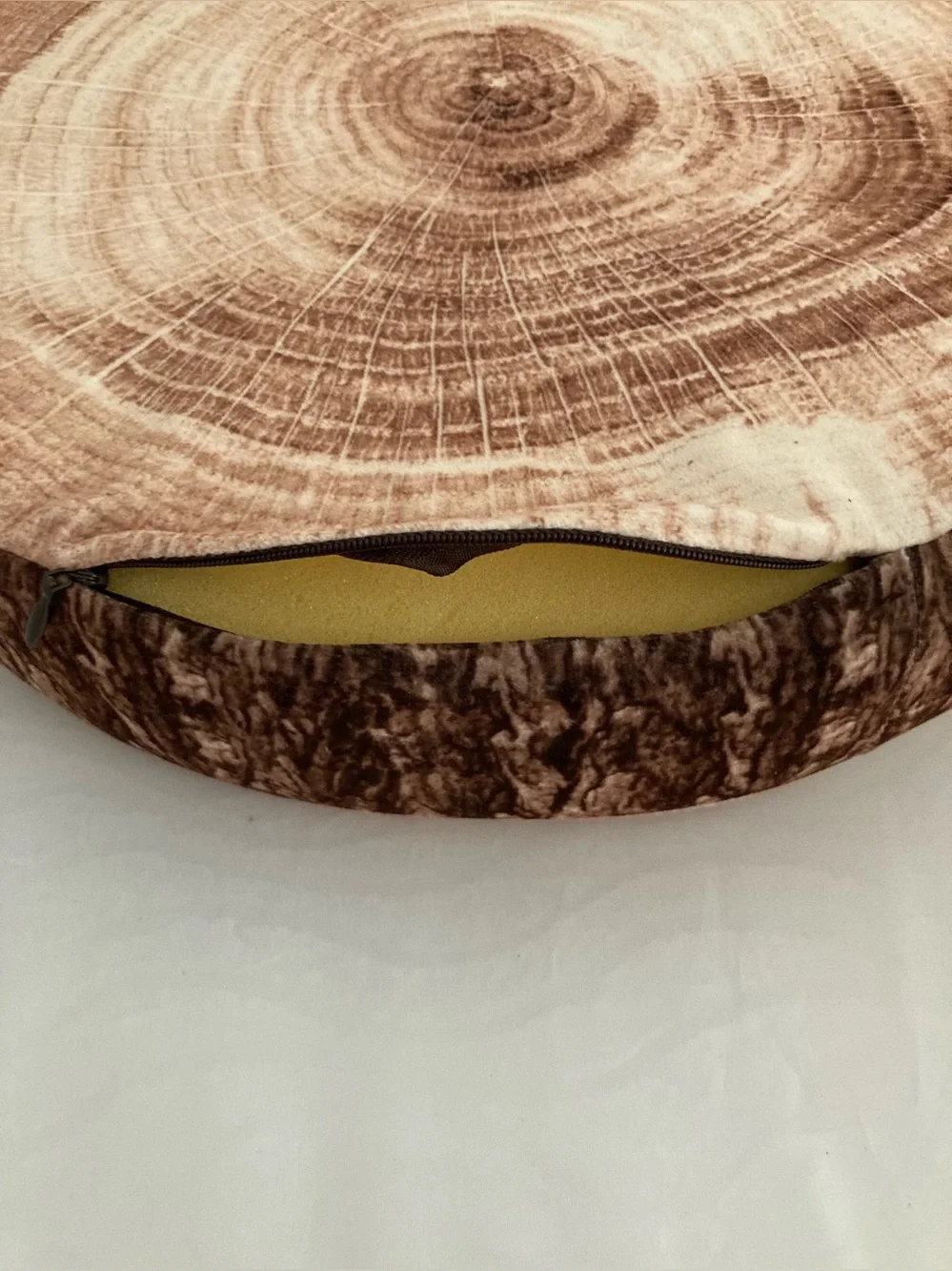 Six (6) Realistic Decorative Tree Stump Pillow Floor Cushion 3D Digital Printing